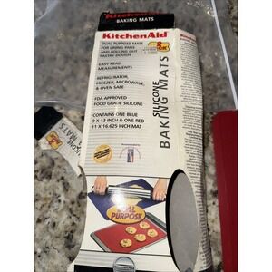 Kitchen Aid Baking Mats 9x13 And 11.625. Dual Purpose Line Pans Roll Dough  5172